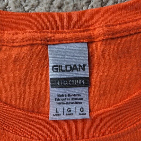 Women's Halloween Pumpkin Face T-Shirt - Size L - NWOT - Gildan - Picture 3 of 6